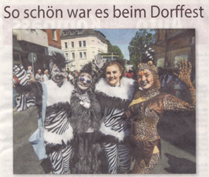 thumbnail des berichts des stadtanzeigers zum dorffest, 9.5.2018